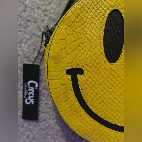 SAM EDELMAN NWT Smiley Face Crossbody Purse/ Bag - Picture 2 of 5